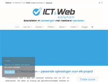 Tablet Screenshot of ictwebsolution.nl